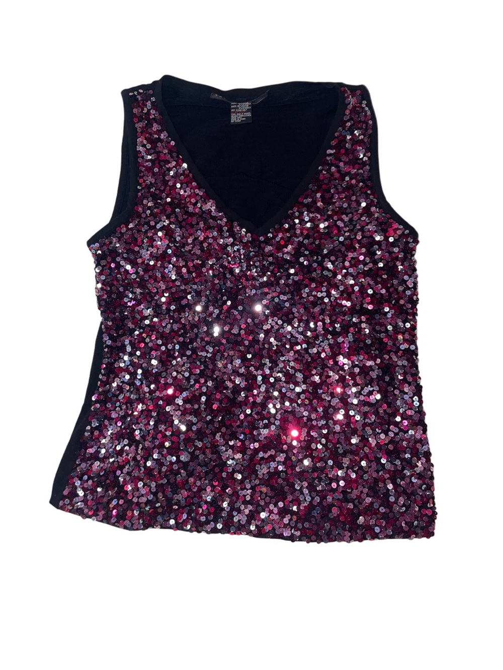 pink sequin top